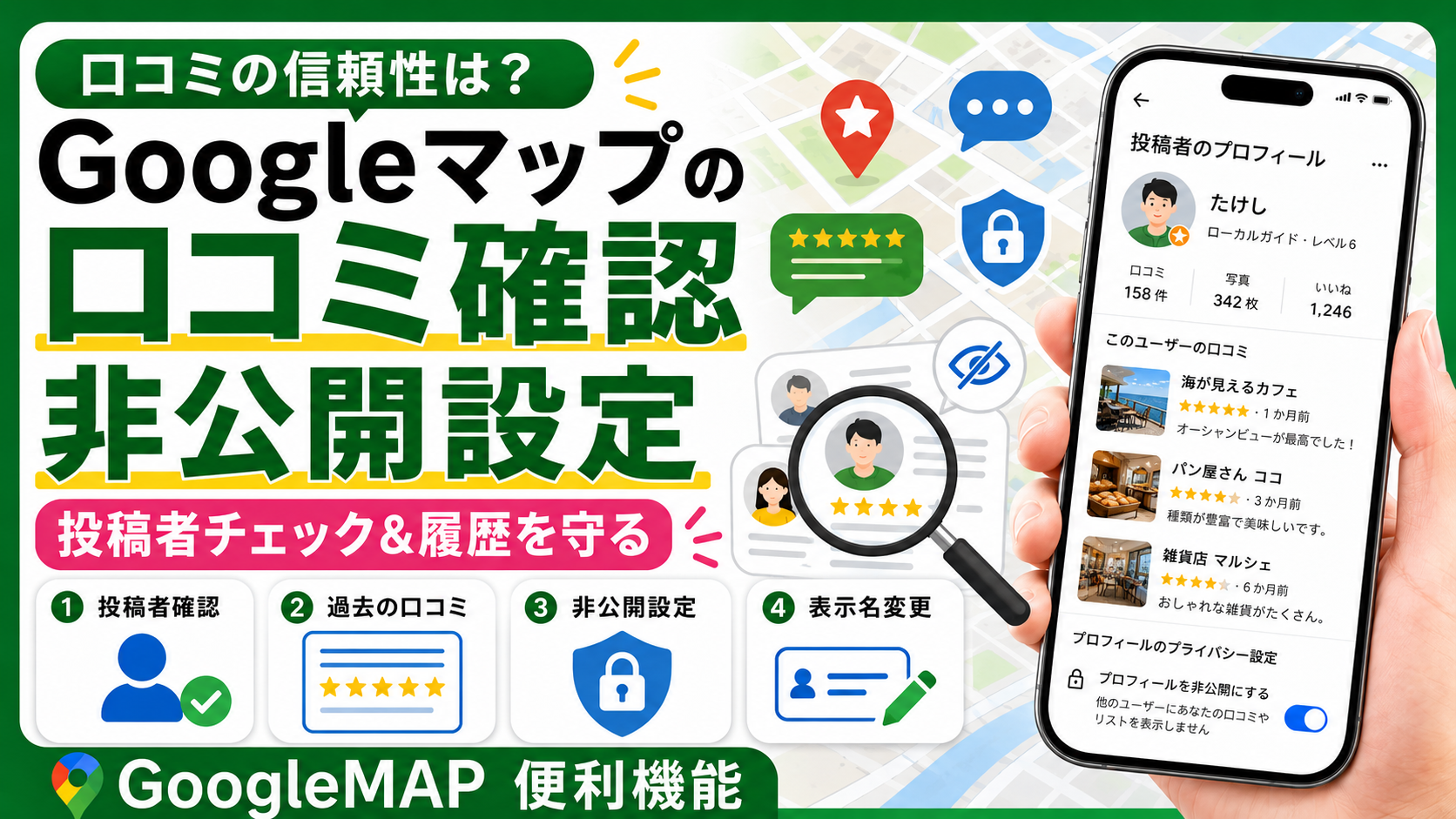 Google口コミ非公開設定アイキャッチ